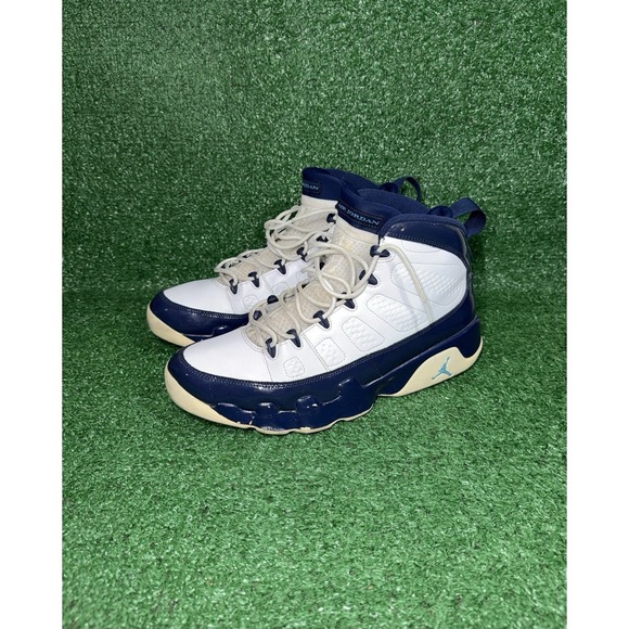 Nike Air Jordan 9 Retro UNC Mens Size 12 White Blue Basketball Shoes Sneakers main image 8
